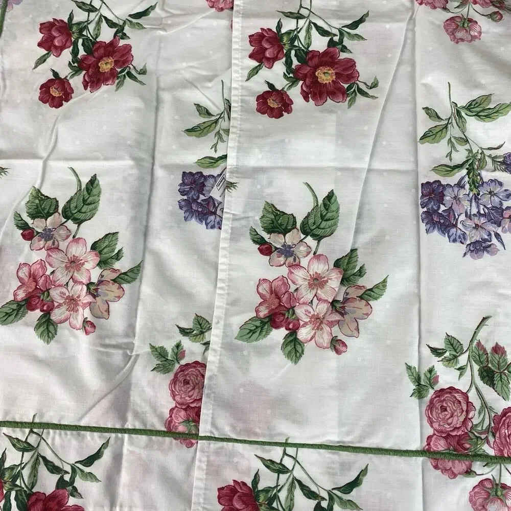 ADRIENNE VITTADINI FIELDCREST Sham King Floral Botanical 40x25 Vintage